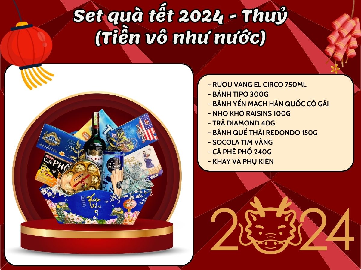Set quà tết 2024 - Thuỷ (Tiền vô như nước)